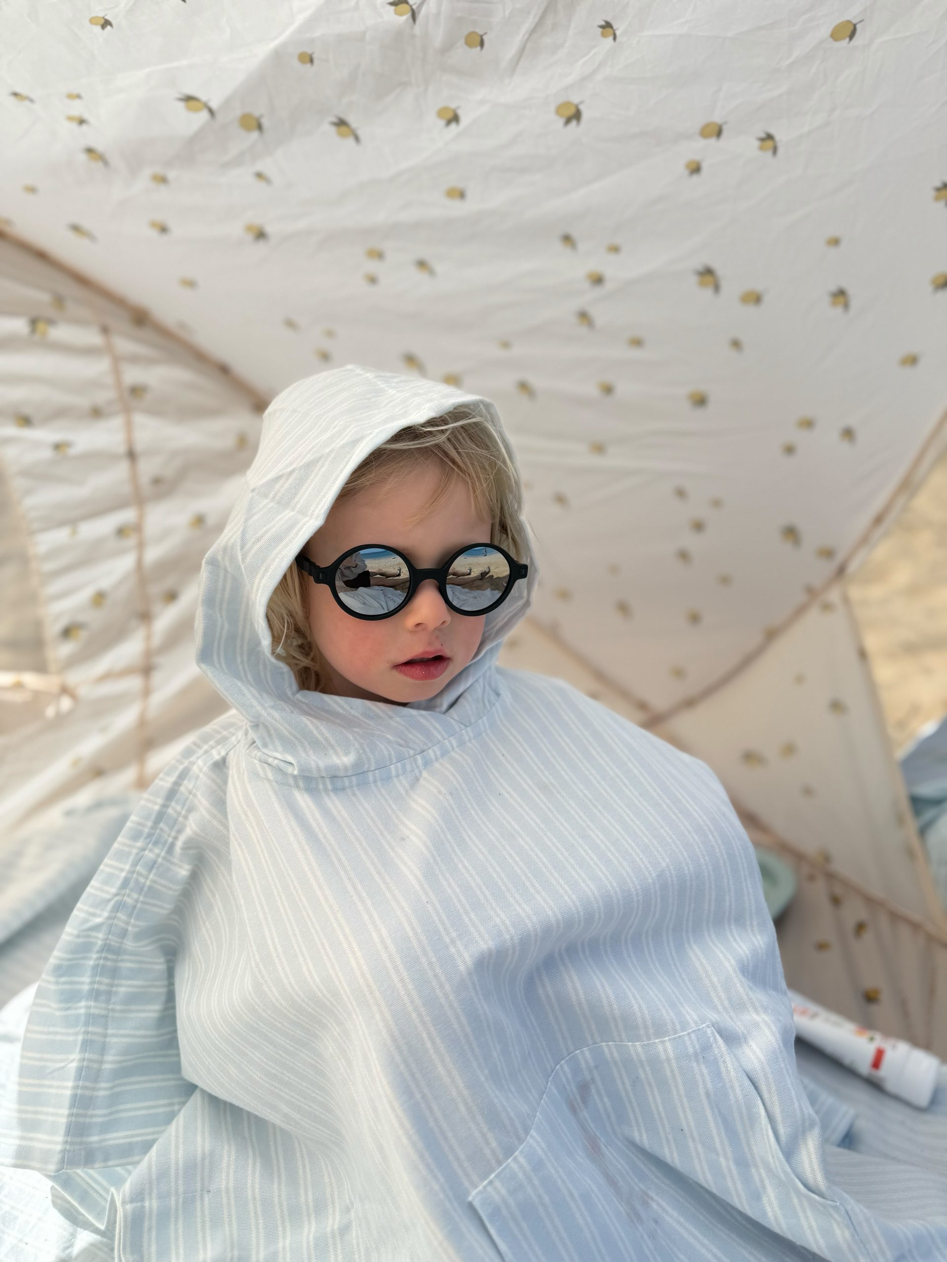 Badeponcho med Hette - Øko Bomull | Kaiden Poncho