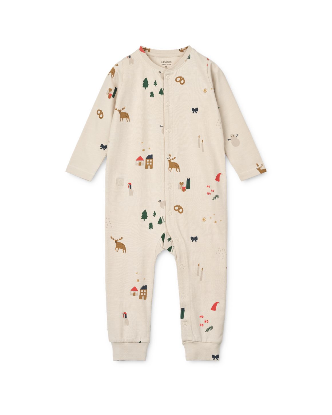 pysj heldress Øko bomull jersey | birk pyjams jumpsuit (holiday/sandy)