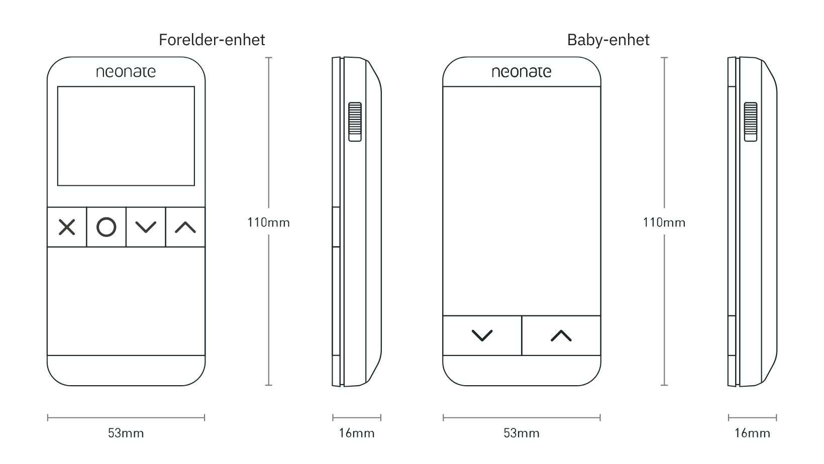neonate babycall n65 best i test 2024 | babycall uten kamera (farge: black )