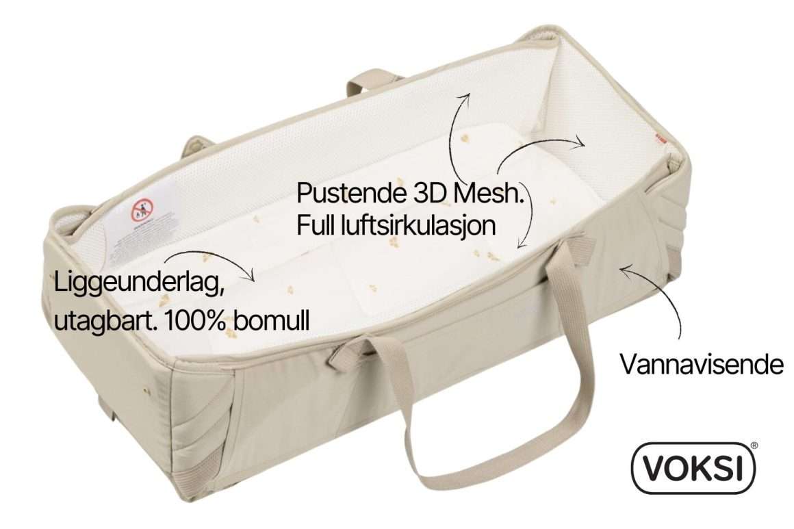 voksi babynest carry me materialer