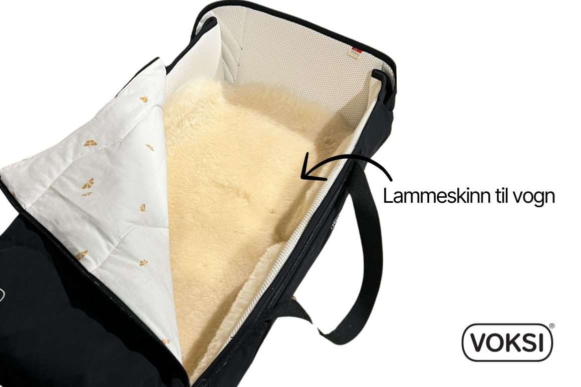 voksi carry me babynest med lammeskinn