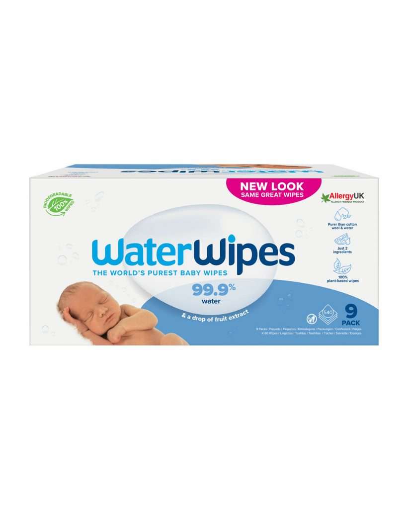 WaterWipes Våtservietter Baby Plast & Duftfri 9x60stk